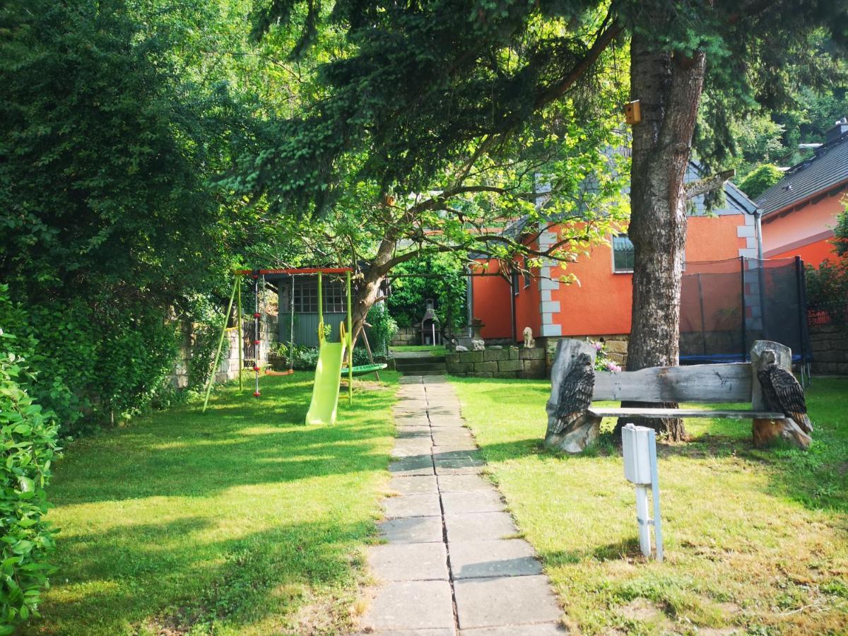 Willa Ferienhaus Franz - An Der Elbe, Mit Grossem Garten Pirna Zewnętrze zdjęcie